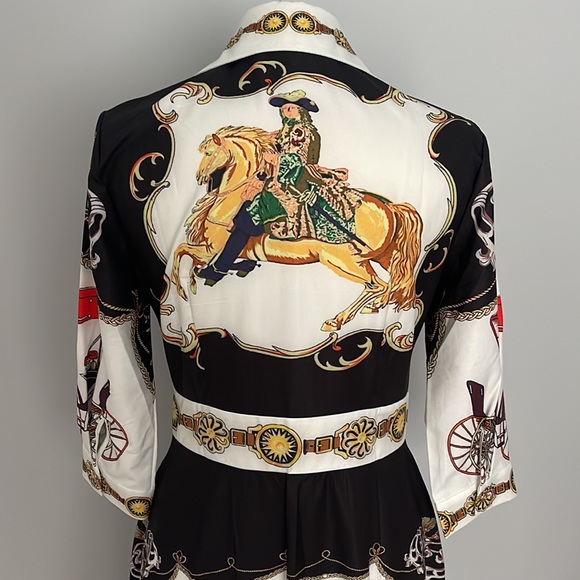 Dalia MacPhee button down shirt midi dress size L - Picture 6 of 12